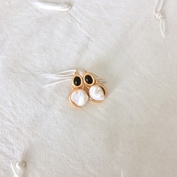 Anne Klein Jewelry - Vintage Anne K. Gold & Pearl Earrings